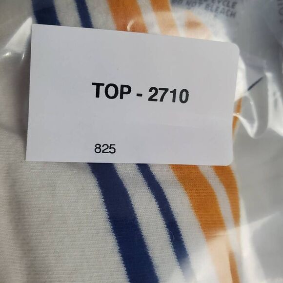 Rue21 Women’s Striped Cropped Tank Top Size Large Yellow Blue White Stretch - Picture 6 of 6